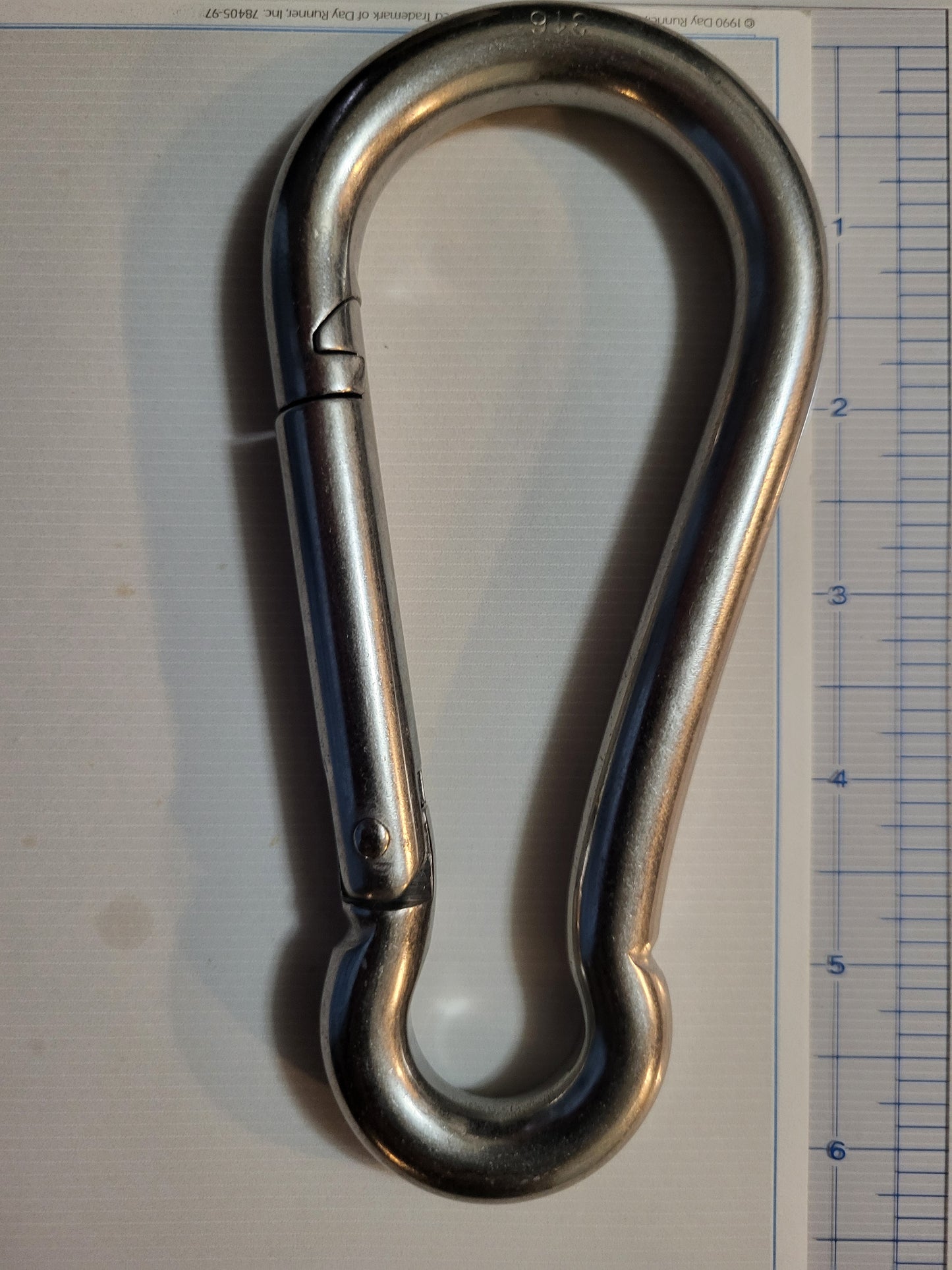 1/2" 316 Stainless Steel Carabiner Clip Snap Hook Spring (13mm)