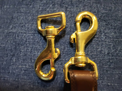 3" x 1 " Solid Brass Swivel Snap hook