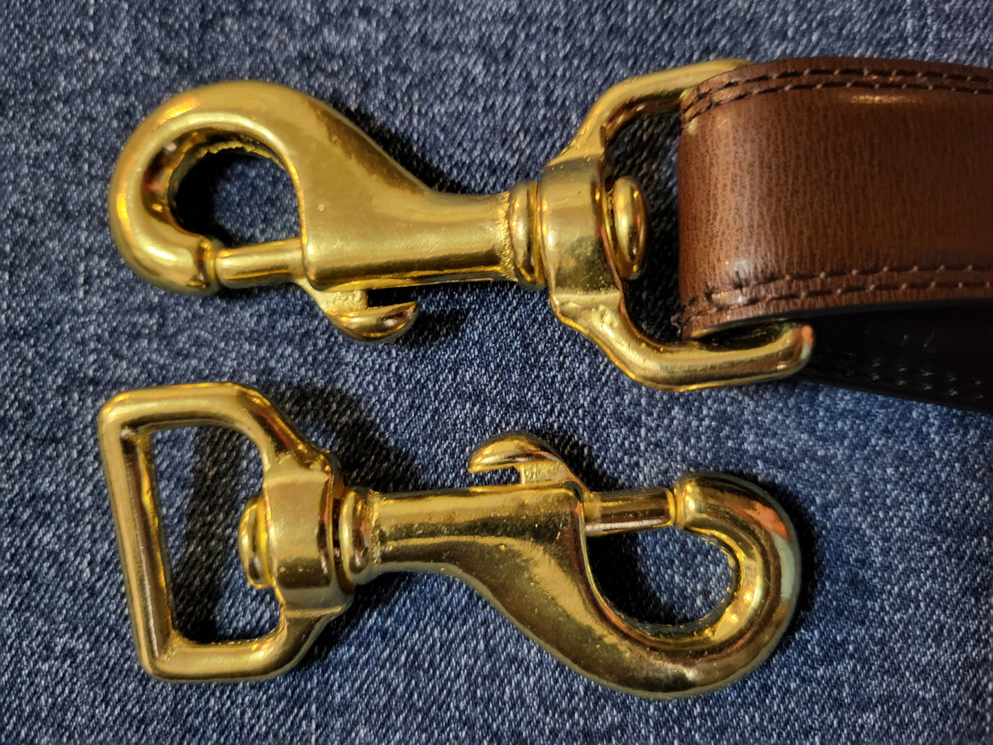 3" x 1 " Solid Brass Swivel Snap hook