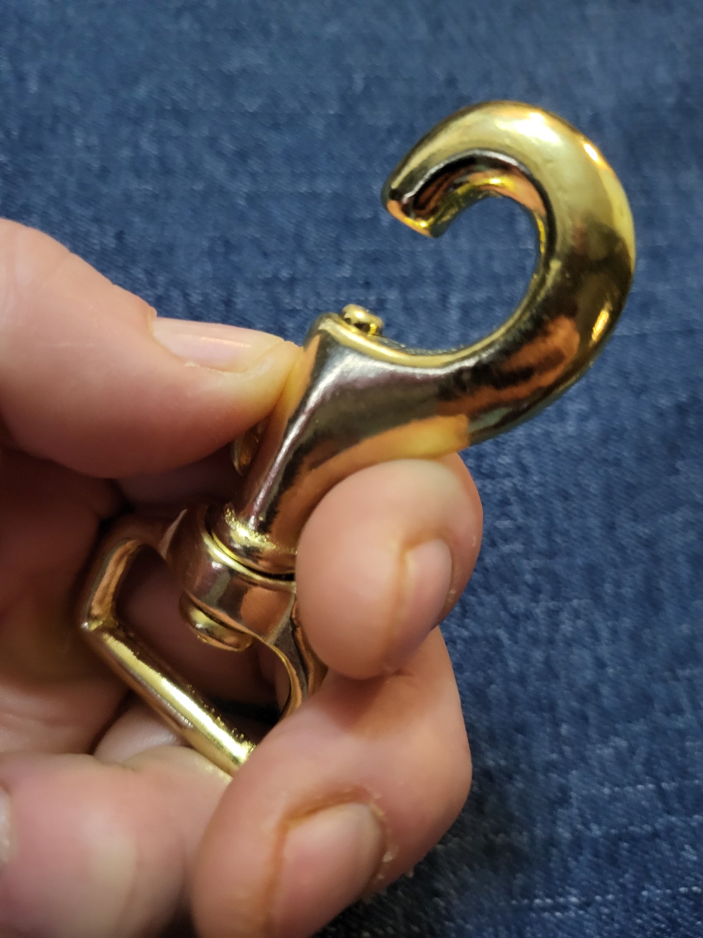 3" x 1 " Solid Brass Swivel Snap hook