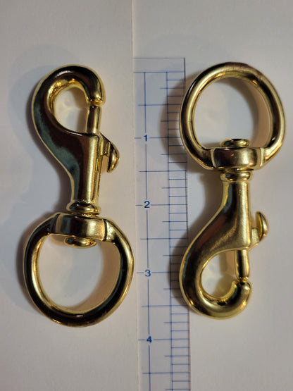 3 5/8 Solid Brass swivel snap