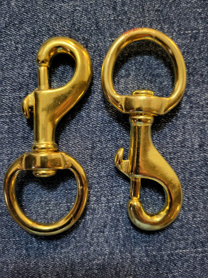 3 5/8 Solid Brass swivel snap