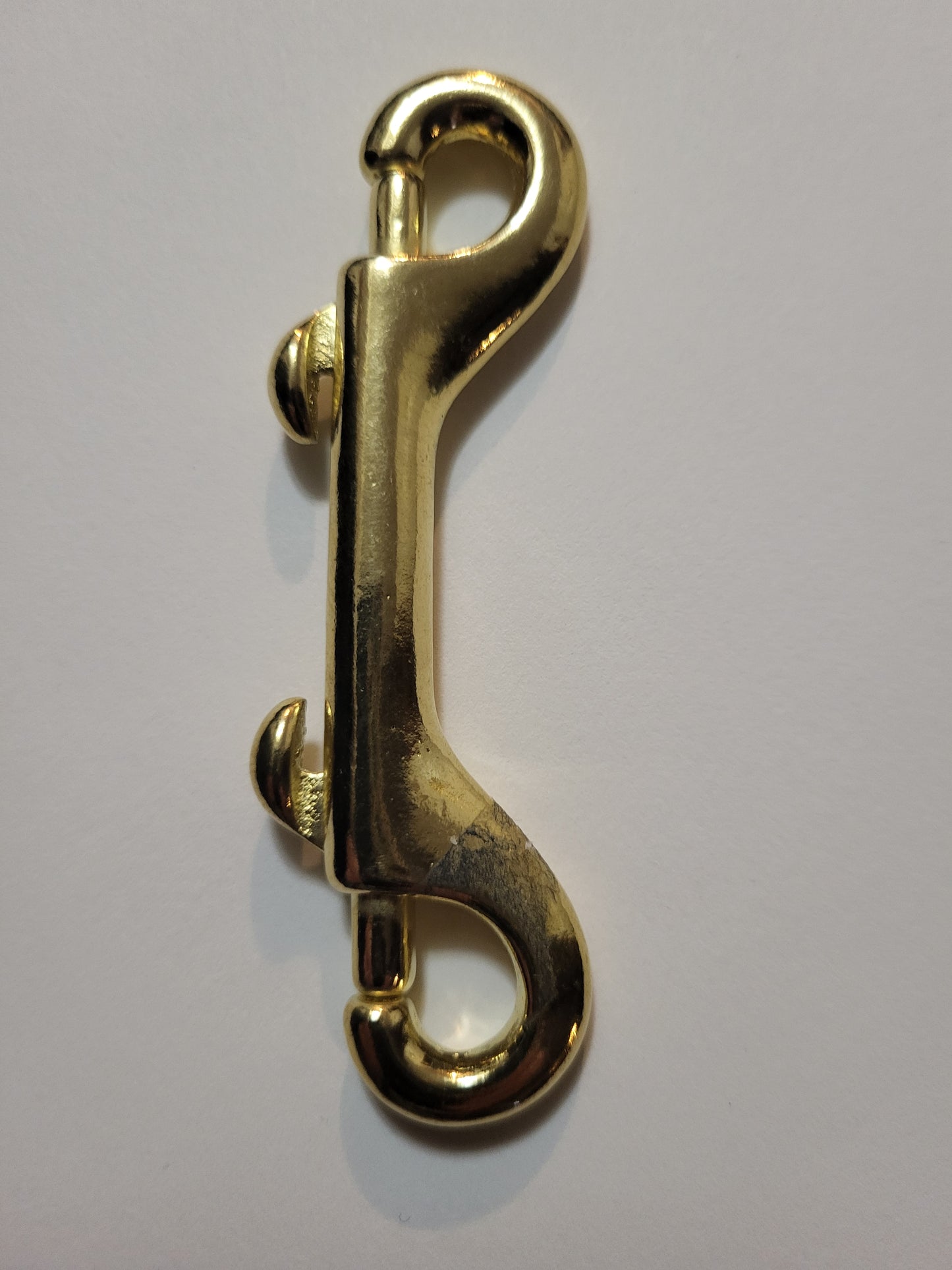 3 1/2 " Solid brass double-ended snap hook