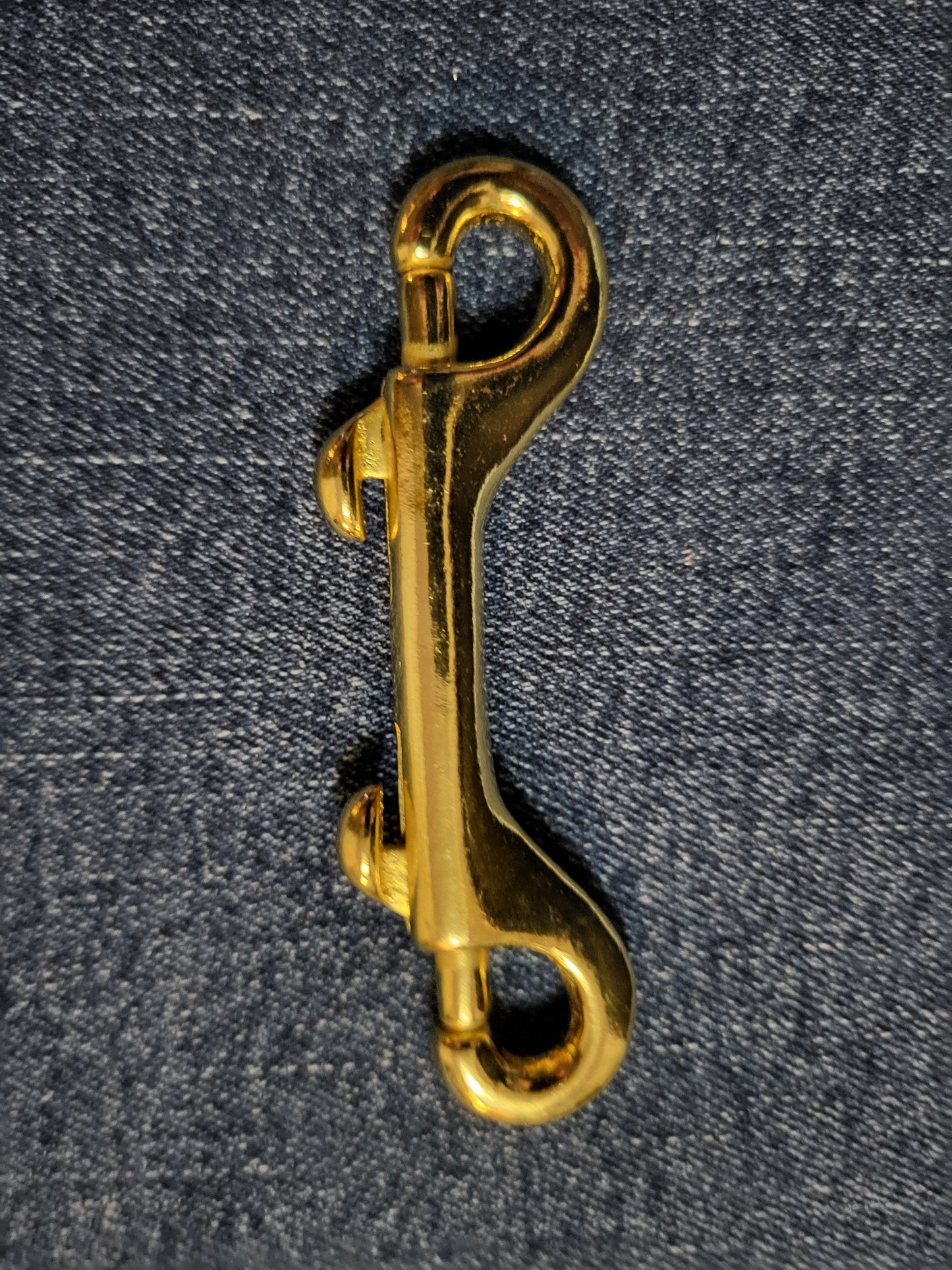 3 1/2 " Solid brass double-ended snap hook