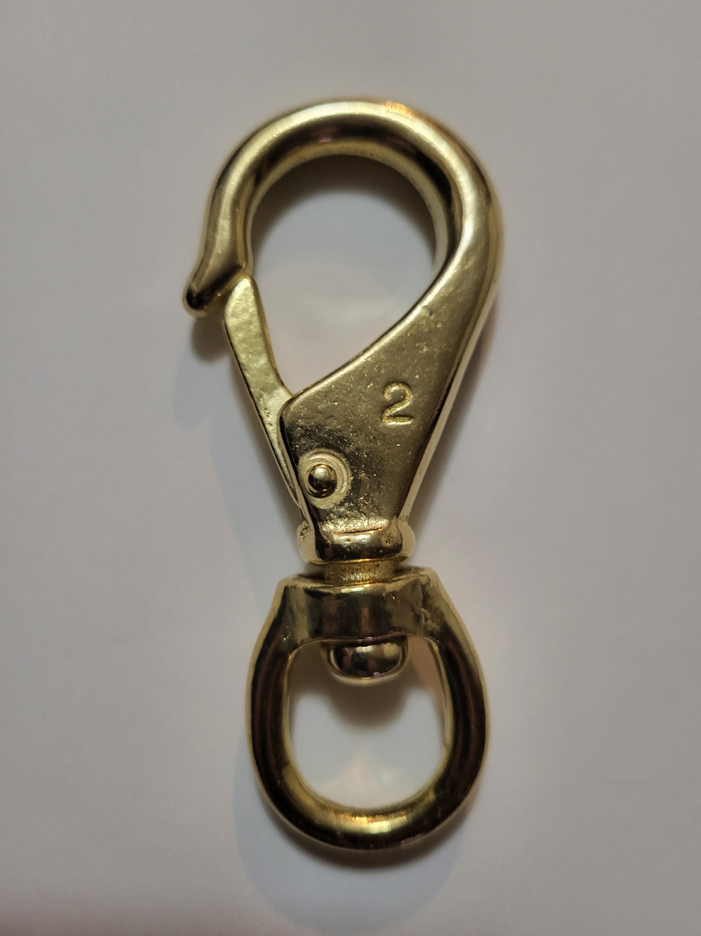 3 3/4" x 3/4 Solid Brass Swivel Snap Clip Hook