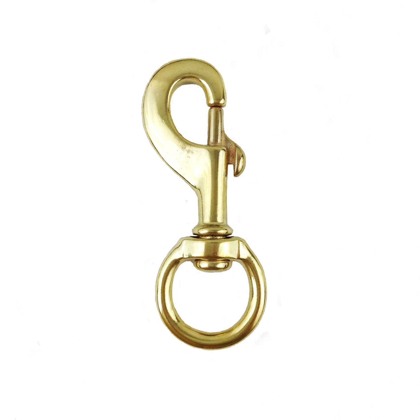 4 7/8" x 1 1/4" Solid brass swivel snap hook